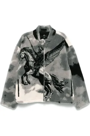 Represent Mascot-print fleece jacket