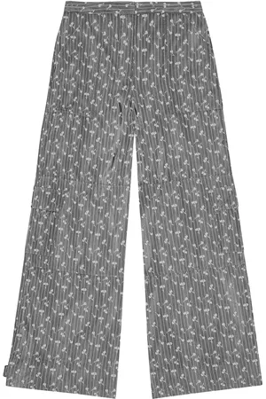 Ganni Patterned-jacquard trousers