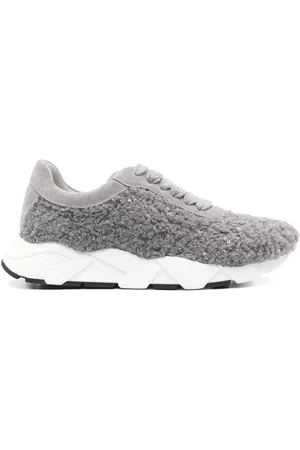 PESERICO SIGN Faux-shearling sneakers