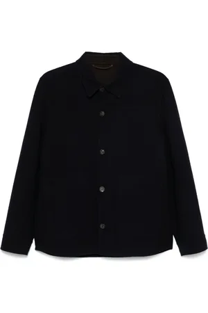 PESERICO SIGN Logo-patch shirt jacket
