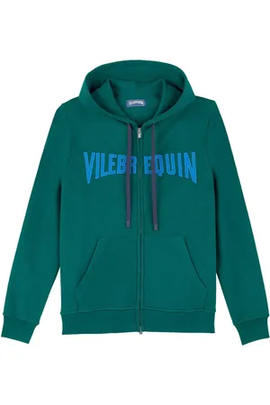 Vilebrequin Cotton Full Zip Hoodie Sweatshirt Stitched Logo
