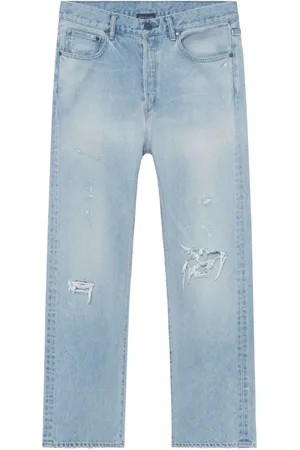 JOHN ELLIOTT Ripped straight-leg jeans