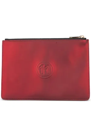Maison Margiela Metallic leather clutch