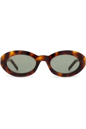 Saint Laurent Monogram Hinge oval-frame sunglasses
