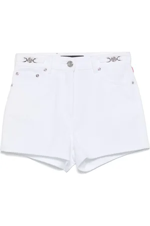 VERSACE Barocco Sea-print denim shorts