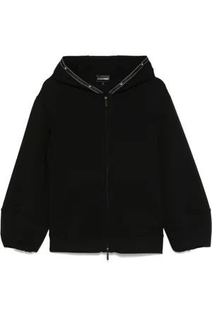 Emporio Armani Eagle-logo zip-up hoodie