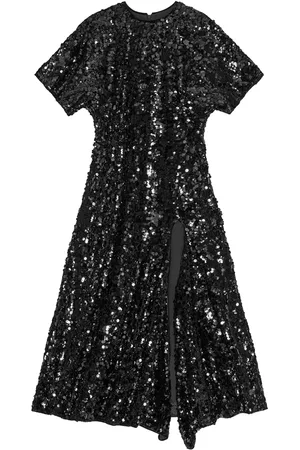 Ganni Sequinned velvet dress