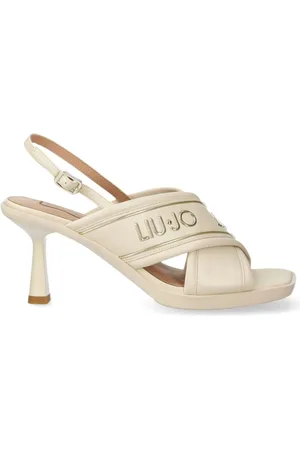 Liu Jo 80mm logo-embossed sandals