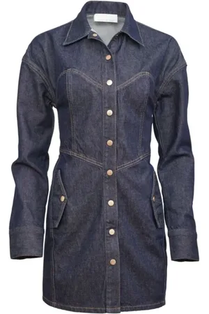 FLEUR DU MAL Denim shirt dress