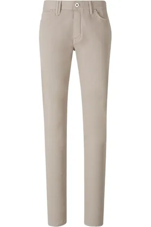 BRIONI Logo-patch straight-leg jeans