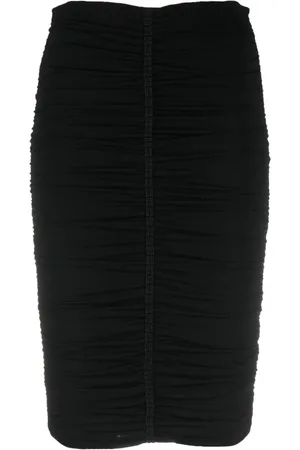 Givenchy 4G-embroidered ruched skirt