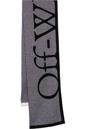 OFF-WHITE Jacquard bookish scarf