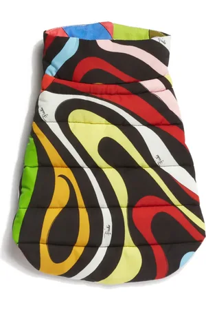 Puccini Marmo-print padded dog coat