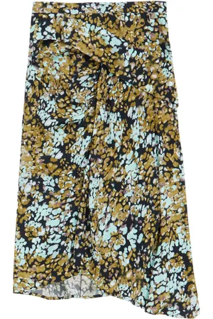 Bimba y Lola Leomimosa-print midi skirt