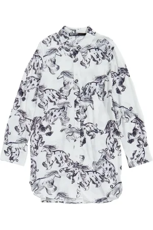 Bimba y Lola Greyhound-print shirt