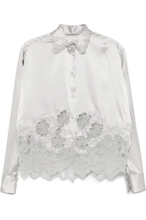 ERMANNO SCERVINO Lace-appliqu?? shirt
