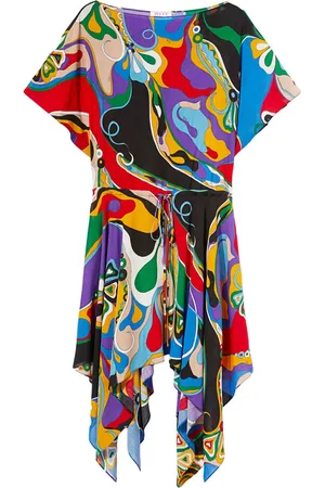 Puccini Abstract-pattern print midi dress