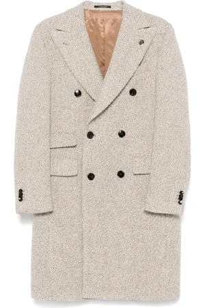 GABRIELE PASINI Double-breasted herringbone coat