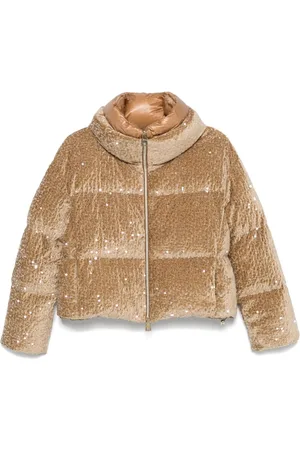 HERNO Sequin-embellished puffer jacket