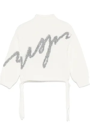 Msgm Intarsia-logo sweater