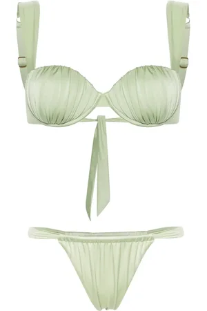 Noire Swimwear Cheeky ruched bikini set