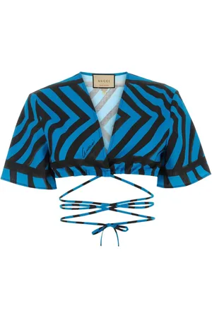 Gucci Striped cropped top