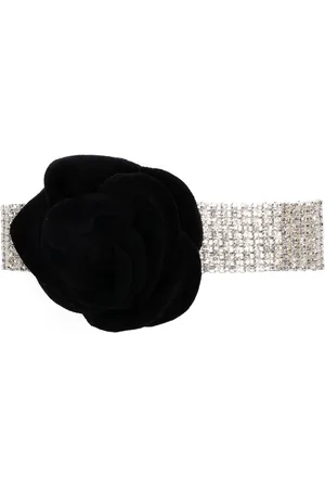 MAGDA BUTRYM Velvet-rose choker necklace