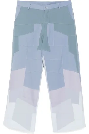 KIDSUPER STUDIOS Patchwork gradient trousers
