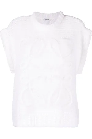 Loewe Anagram-embroidered knitted top