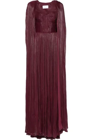 Ana Radu Plissé dress and cape set