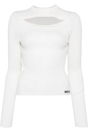 Msgm Cut out knitted top