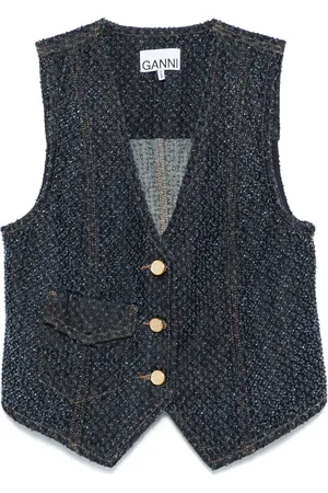 Ganni Denim waistcoat
