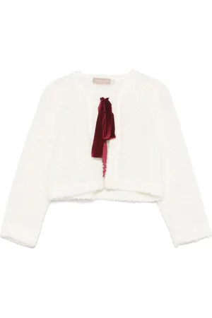 LA STUPENDERIA Bow-detailed cardigan