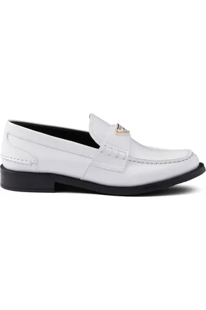 Prada Brushed leather loafers