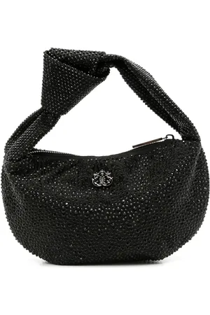 Isla Ibiza Crystal-embellished logo shoulder bag
