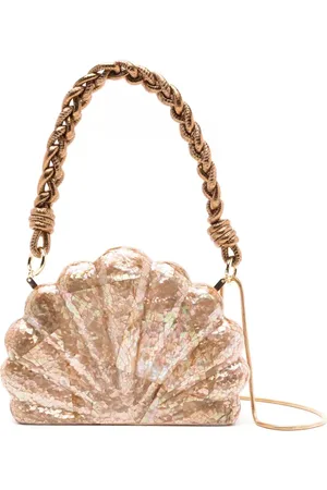 Isla Ibiza Textured-finish braided-strap shoulder bag