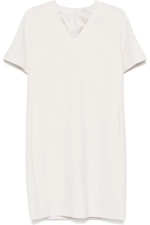 PESERICO SIGN V-neck midi dress