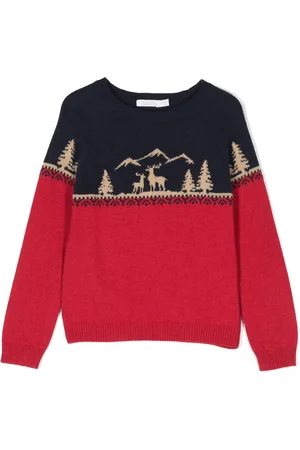 PATACHOU Intarsia-knit sweater