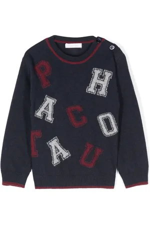 PATACHOU Logo-intarsia sweater