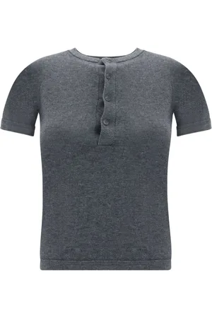 EXTREME CASHMERE Mélange-effect top