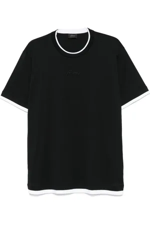 BRIONI Logo-embroidered T-shirt
