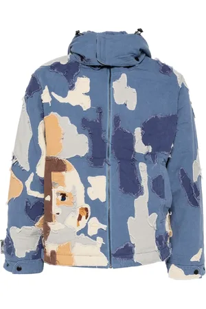 KIDSUPER STUDIOS Patchwork canvas zip-up jacket