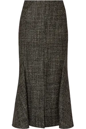 Erdem Fluted midi skirt