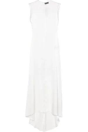DAVID KOMA Roll-cuffs satin blouse
