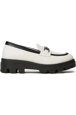 Twin-Set Oval T leather loafers