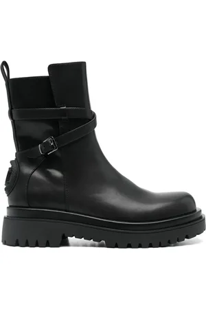 Roberto Cavalli Logo-embossed ankle boots