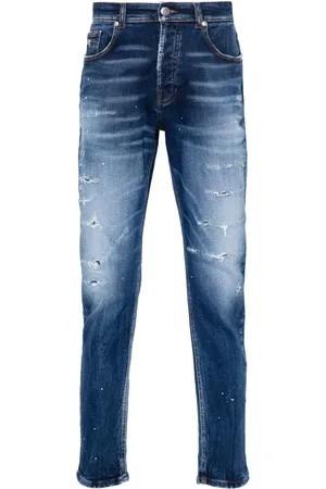 John Richmond Logo-plaque slim-leg jeans