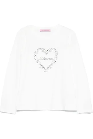 MISS BLUMARINE Crystal-embellished T-shirt