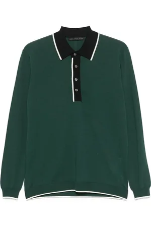 LOW BRAND Merino wool polo shirt