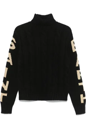MC2 SAINT BARTH Logo-jacquard turtleneck sweater